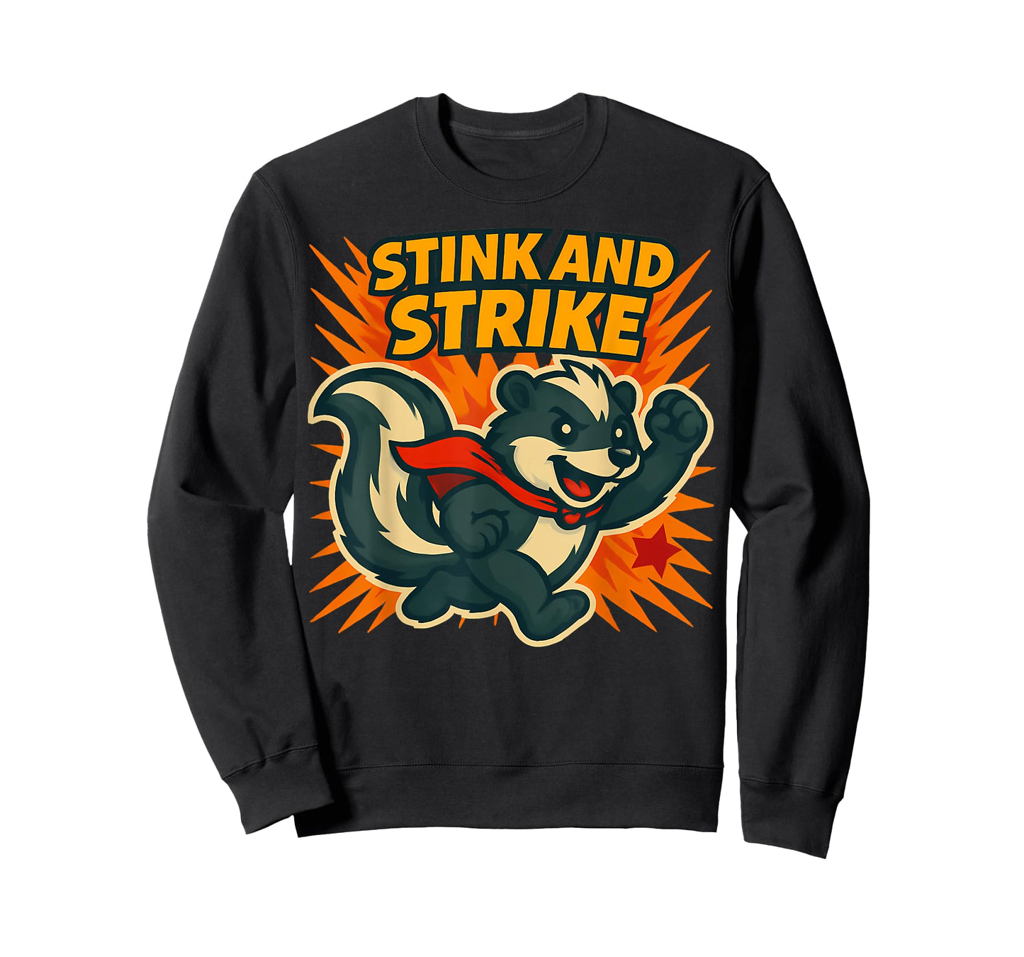 Stink and Strike Skunk Superhero T-Shirt