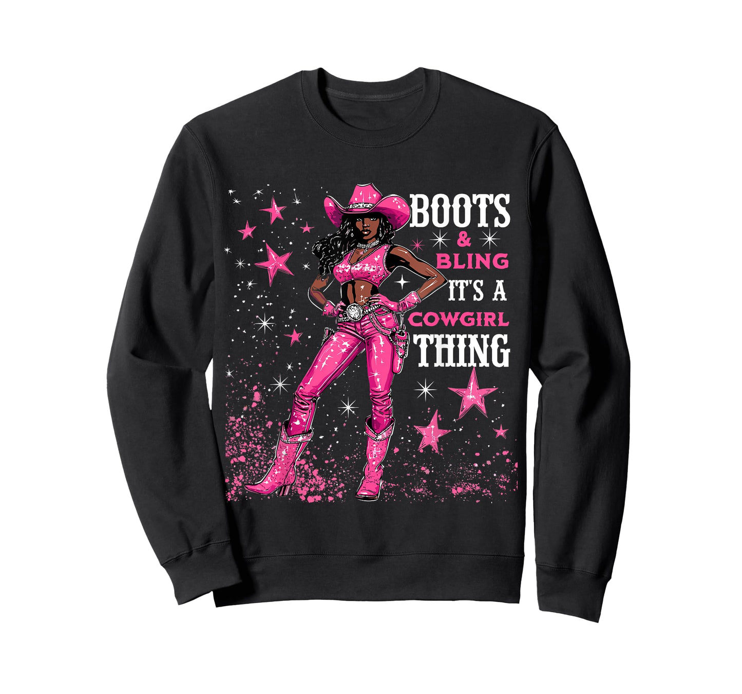 Boots and Bling it's Cowgirl Thing,Black History Month Pride T-Shirt