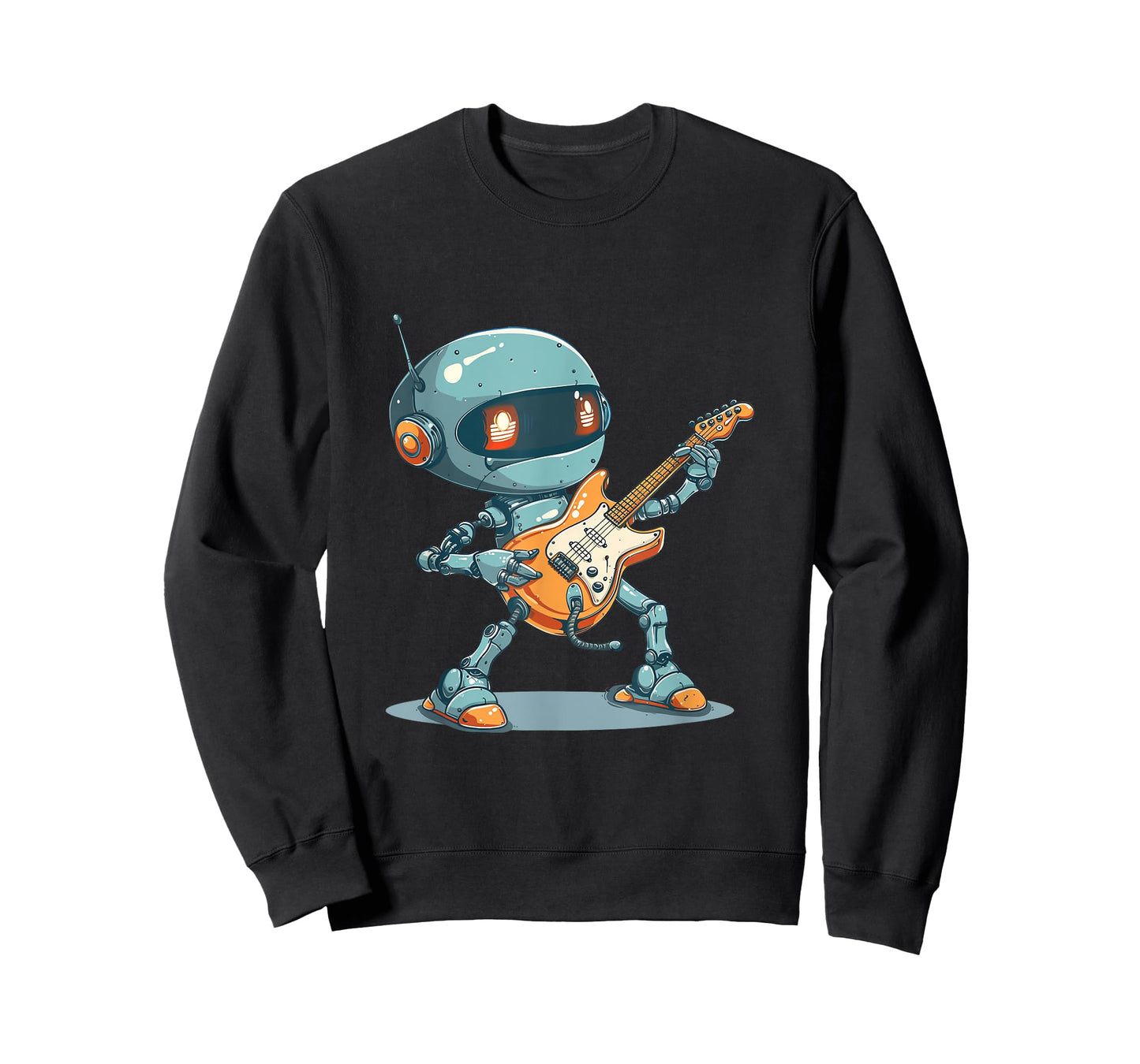 Amazing Robot with Electric Guitar for a Wild Rock Session T-Shirt