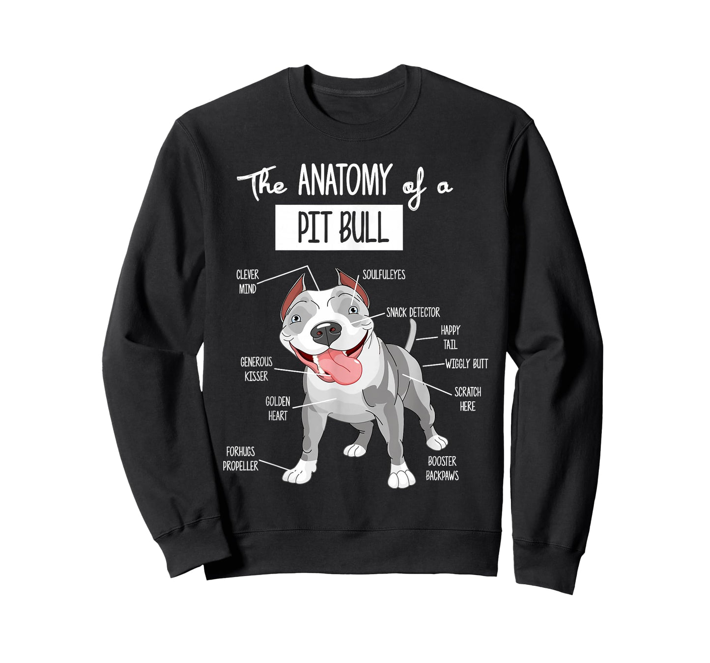 Anatomy Of A Pitbull T-shirt Dog Lover Tee T-Shirt