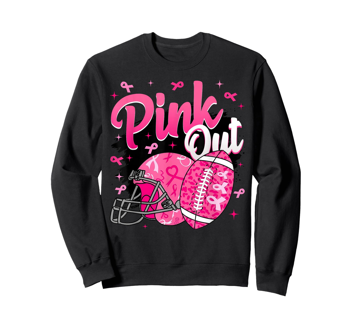 Football Pink Out Team Breast Cancer Awareness Month Women T-Shirt