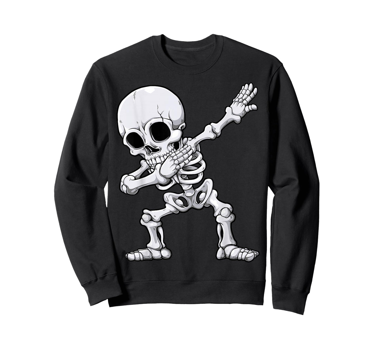 Halloween Boys Men Dabbing Skeleton Skull Rib Cage Dab Dance T-Shirt