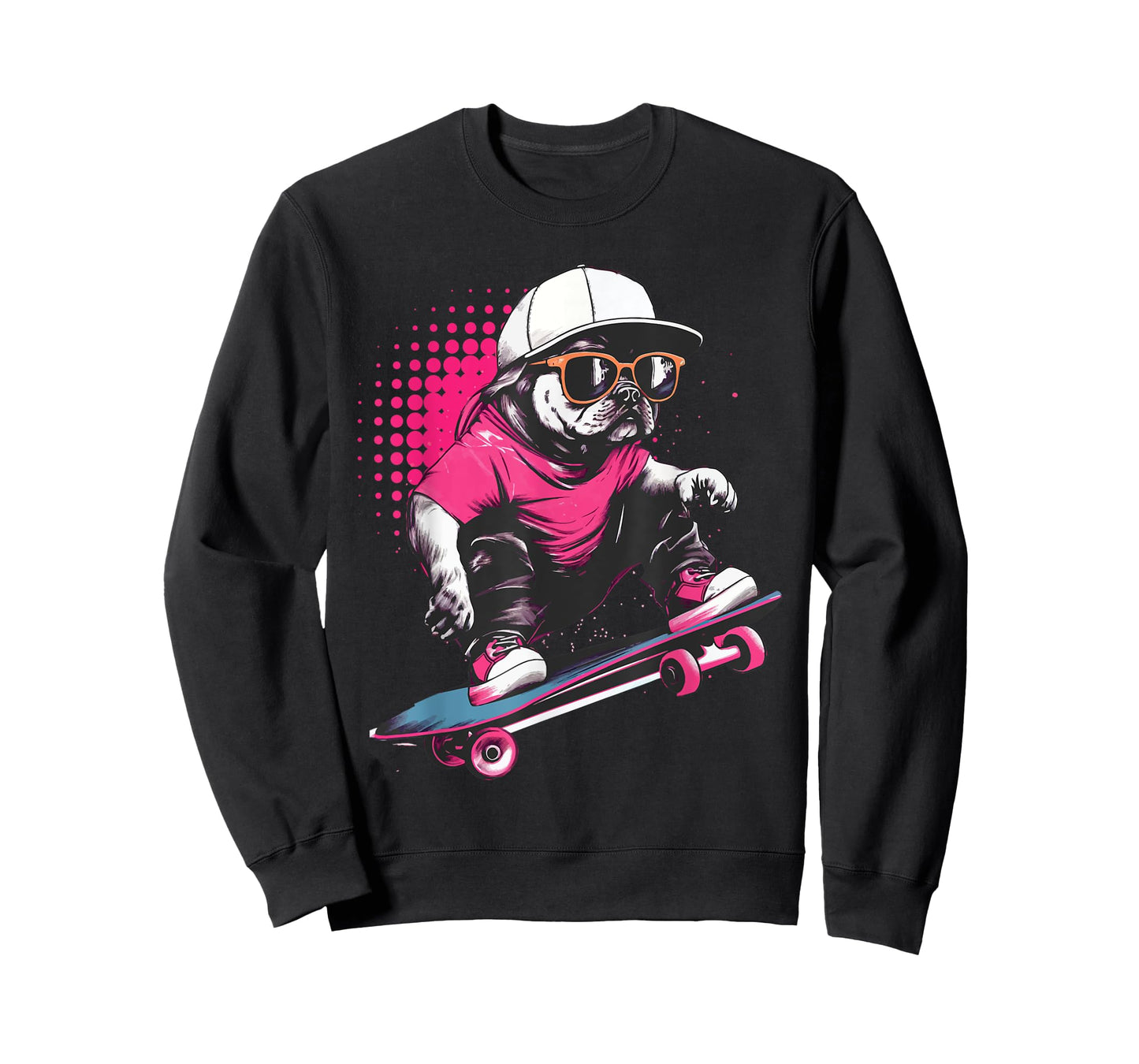 Pug Skater - Skaterboard Skateboarding Dog Lover Puppy Owner T-Shirt