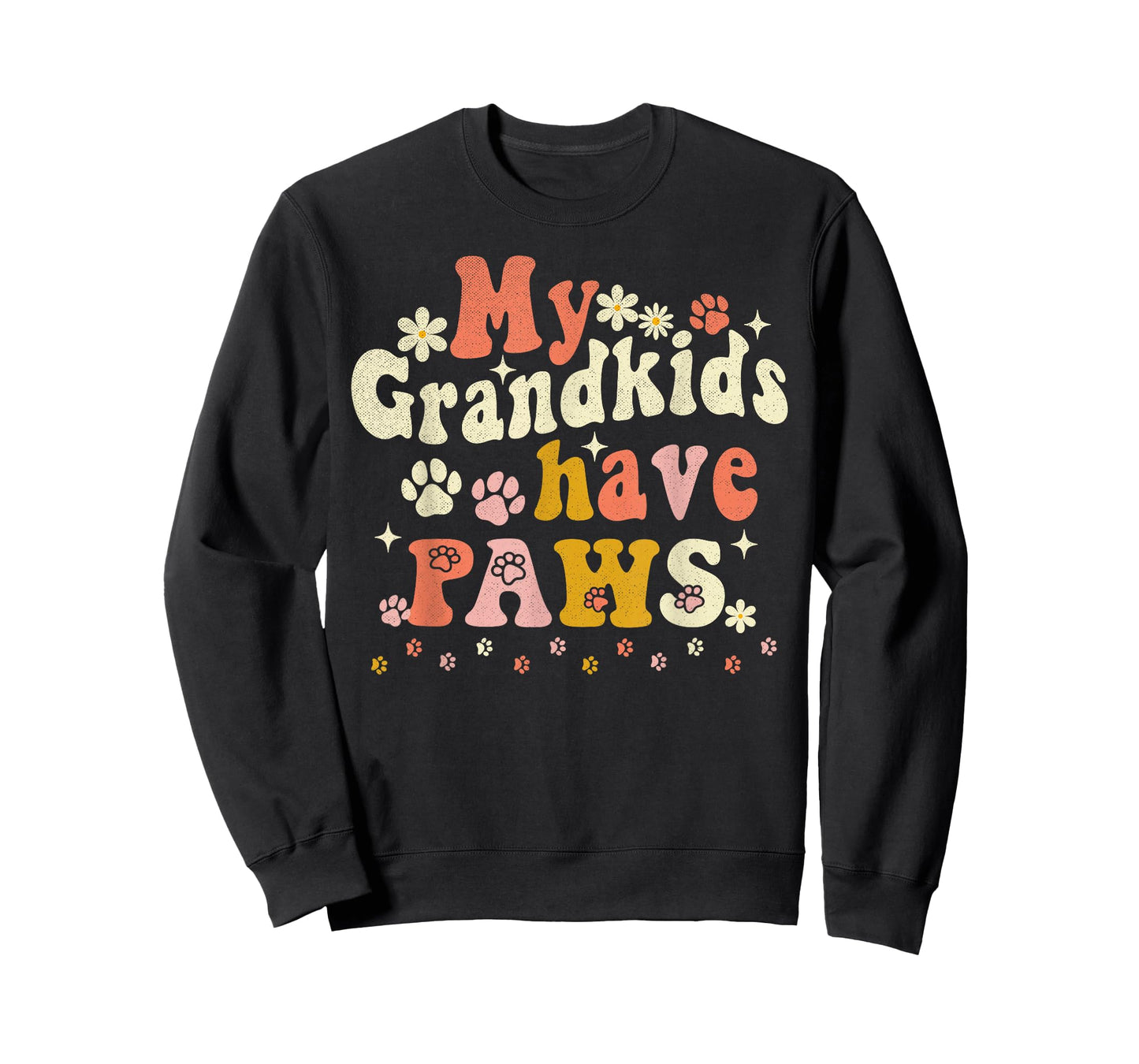 My Grandkids Have Paws Funny Pet Dog Cat Grandma Grandma T-Shirt