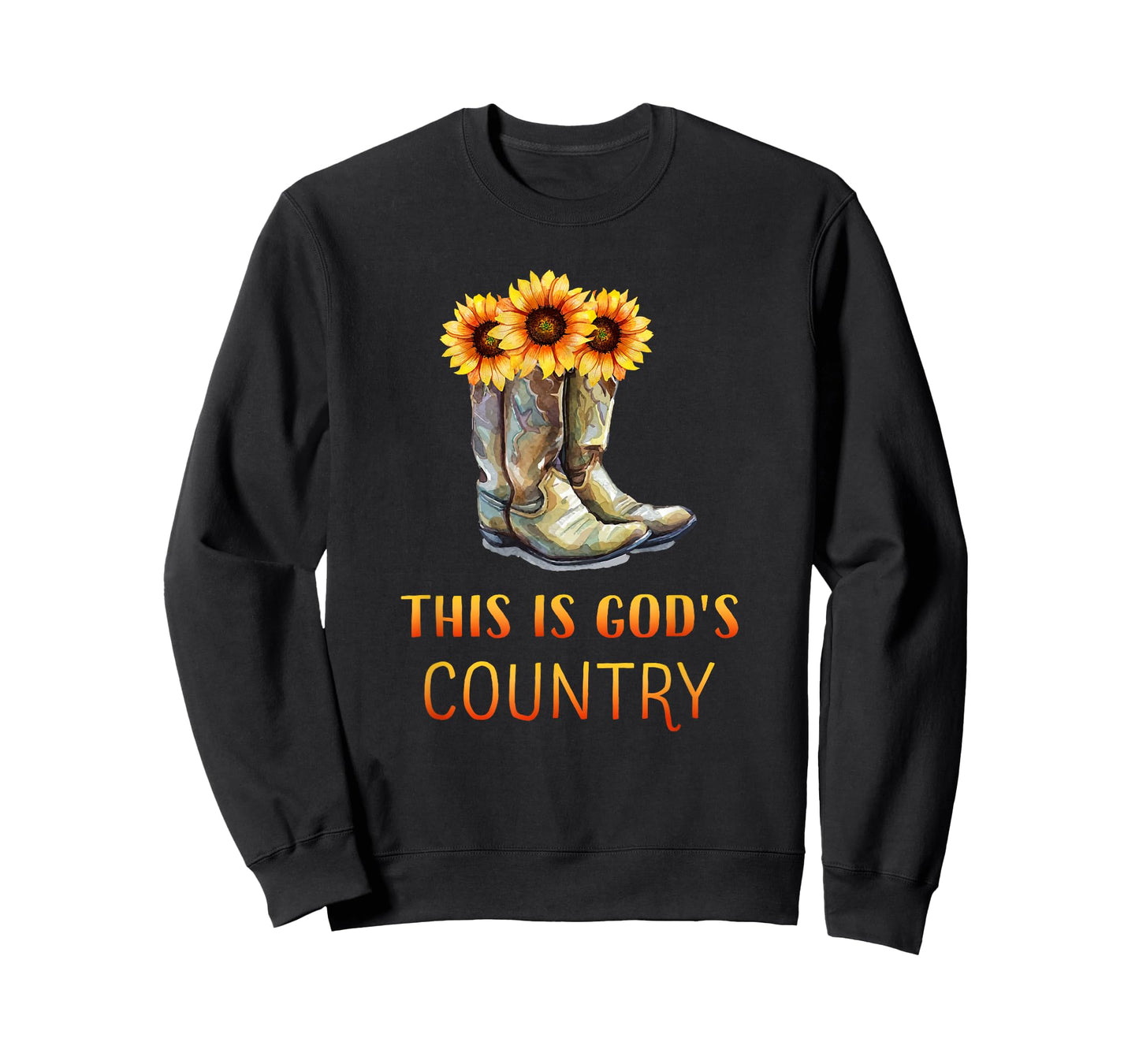 Cowgirl Boots - God's Beautiful Country T-Shirt