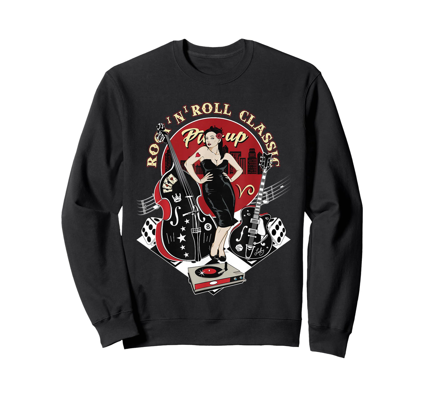 Rockabilly 1950s Sock Hop Dance Doo Wop Clothes Retro Pinup T-Shirt