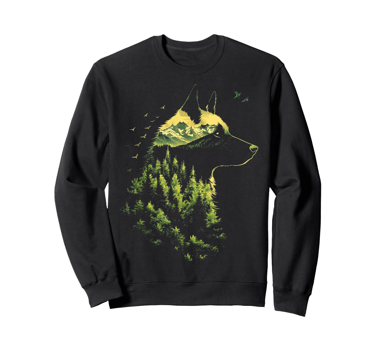 German Shepherd Mountain Hiking Camping T-Shirt