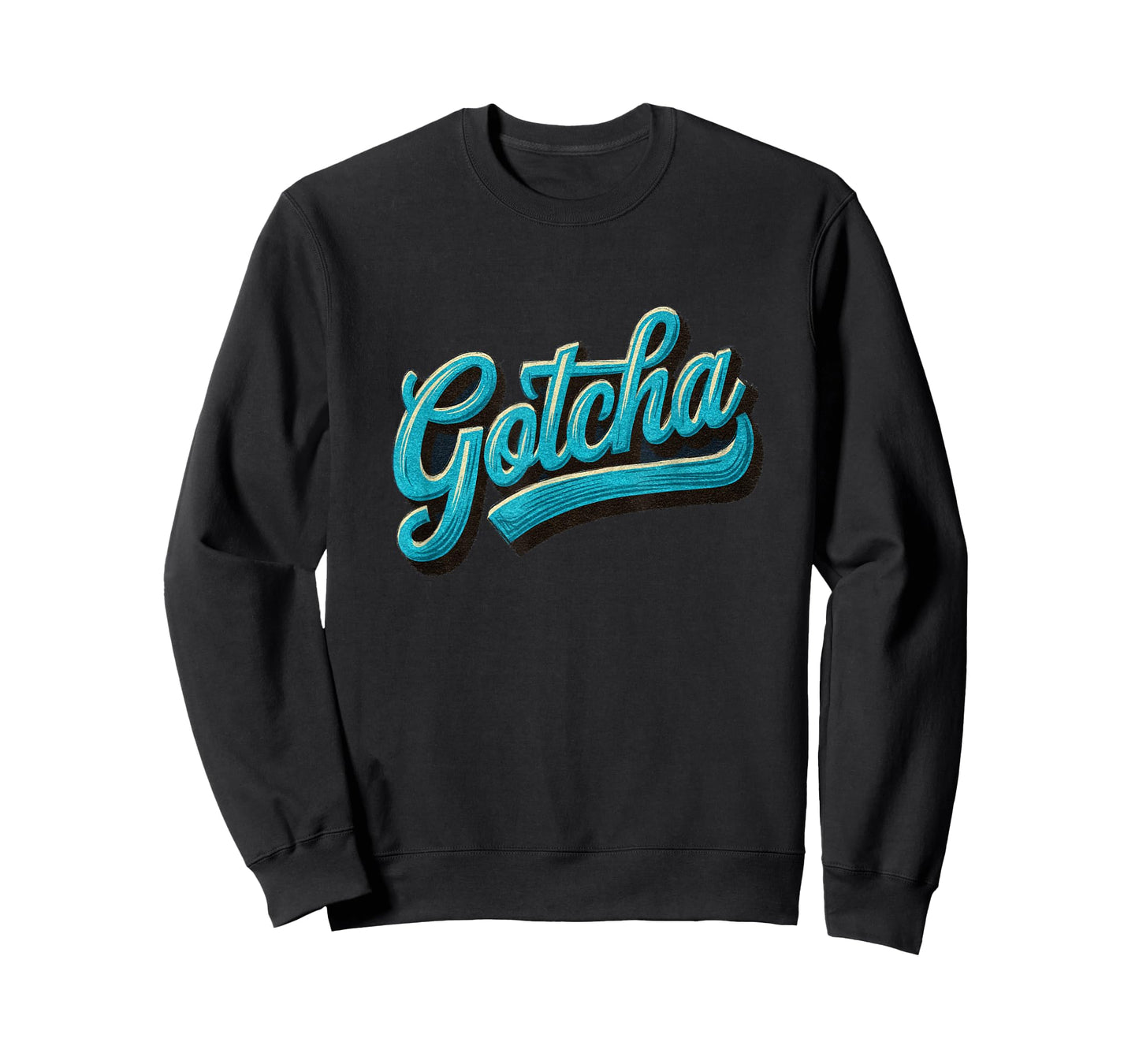 Cool Blue Gotcha Speech Emblem T-Shirt