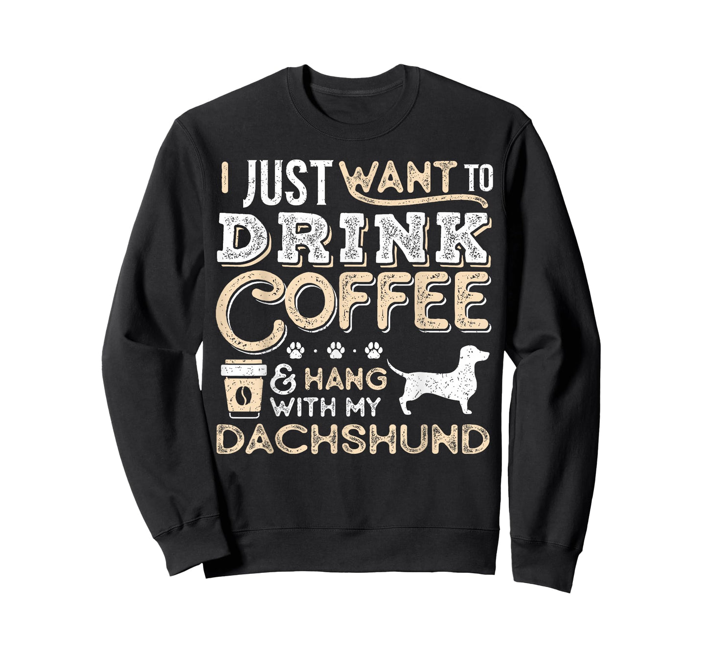 Dachshund Doxie Mom Dad Ich wanna nur hängen Kaffee trinken Gesc T-Shirt