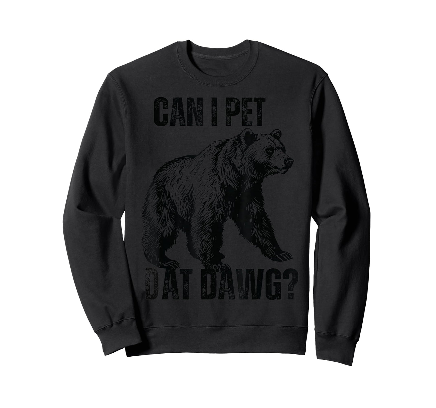 can i pet dat dawg Bear Meme Funny Dog T-Shirt