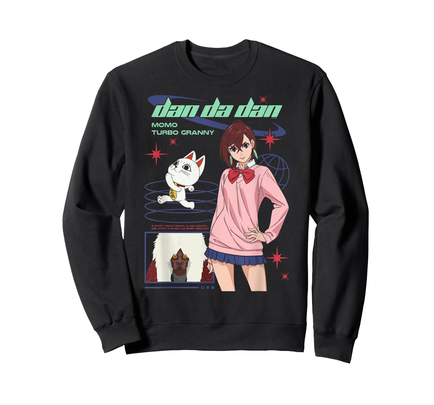 Dan Da Dan Momo and Turbo Granny Y2K Style Anime T-Shirt