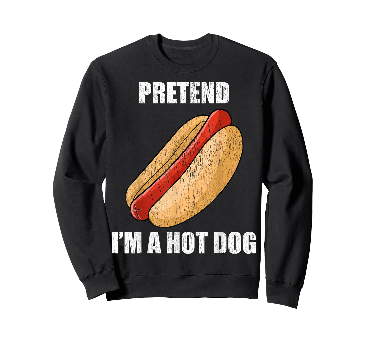 Pretend I'm A Hot Dog Lazy Costume Party Funny Halloween Fun Men Women Kids T-Shirt
