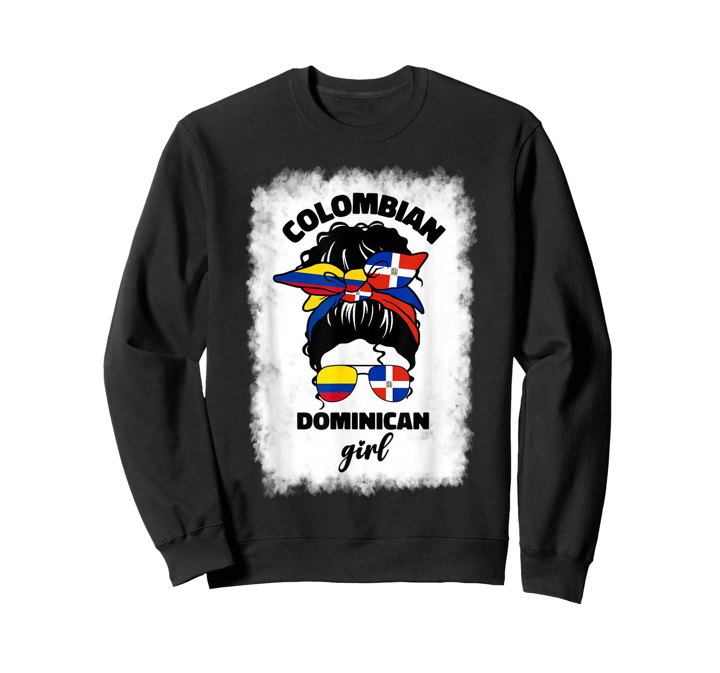 Half Dominican And Colombian Colombia Flag Girl Girls Mix T-Shirt