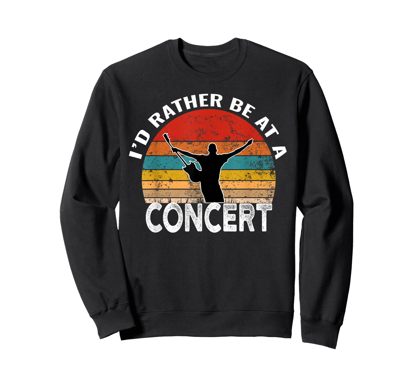 I'd Rather Be At A Concert Funny Music Concert Lover T-Shirt