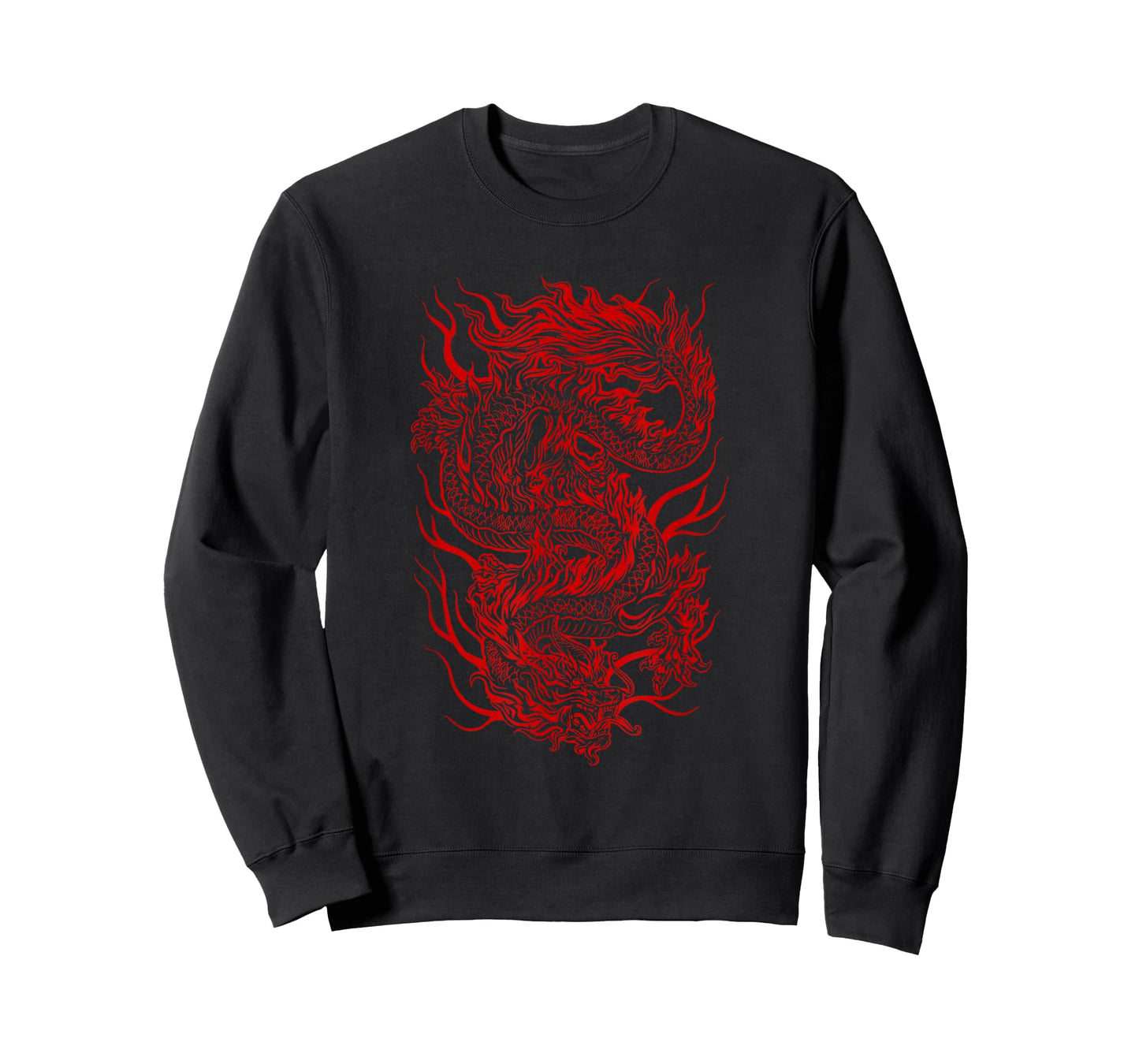 Aesthetic Red Chinese Dragon Grunge Egirl Teen Girls Women T-Shirt