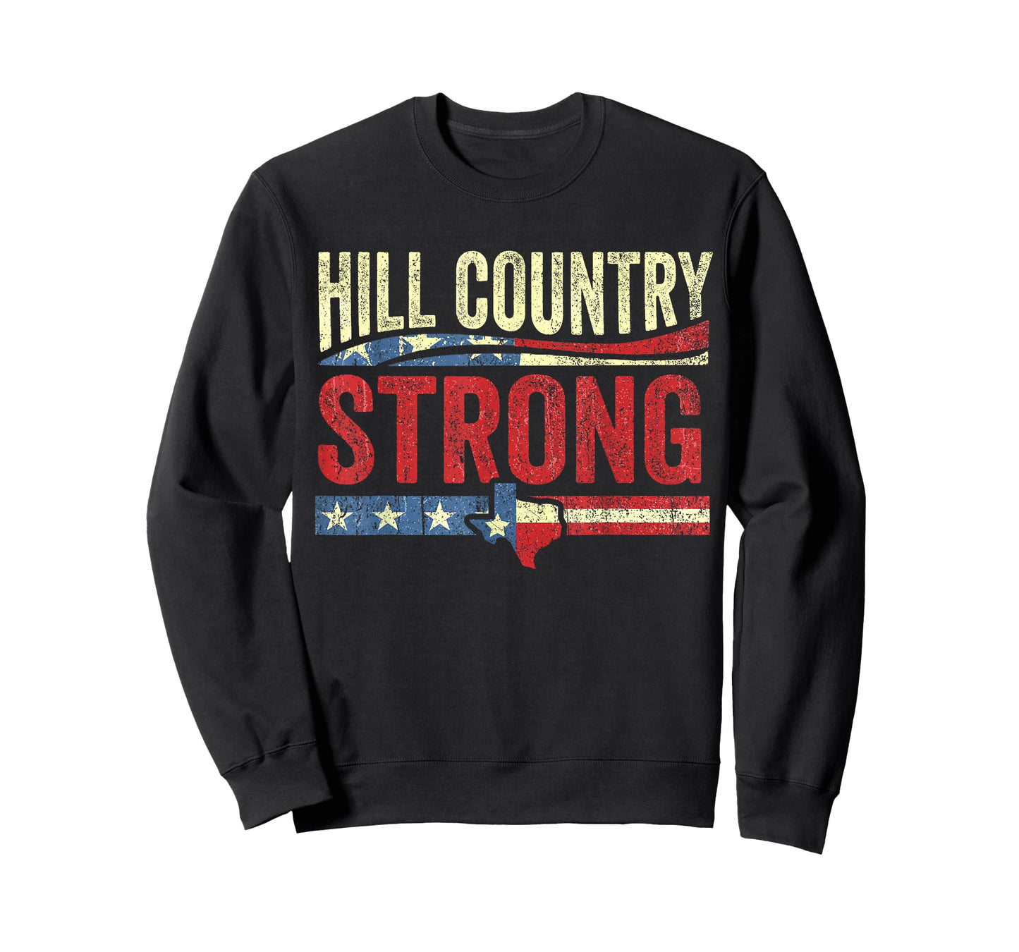 Retro Hill Country Strong- Texas T-Shirt