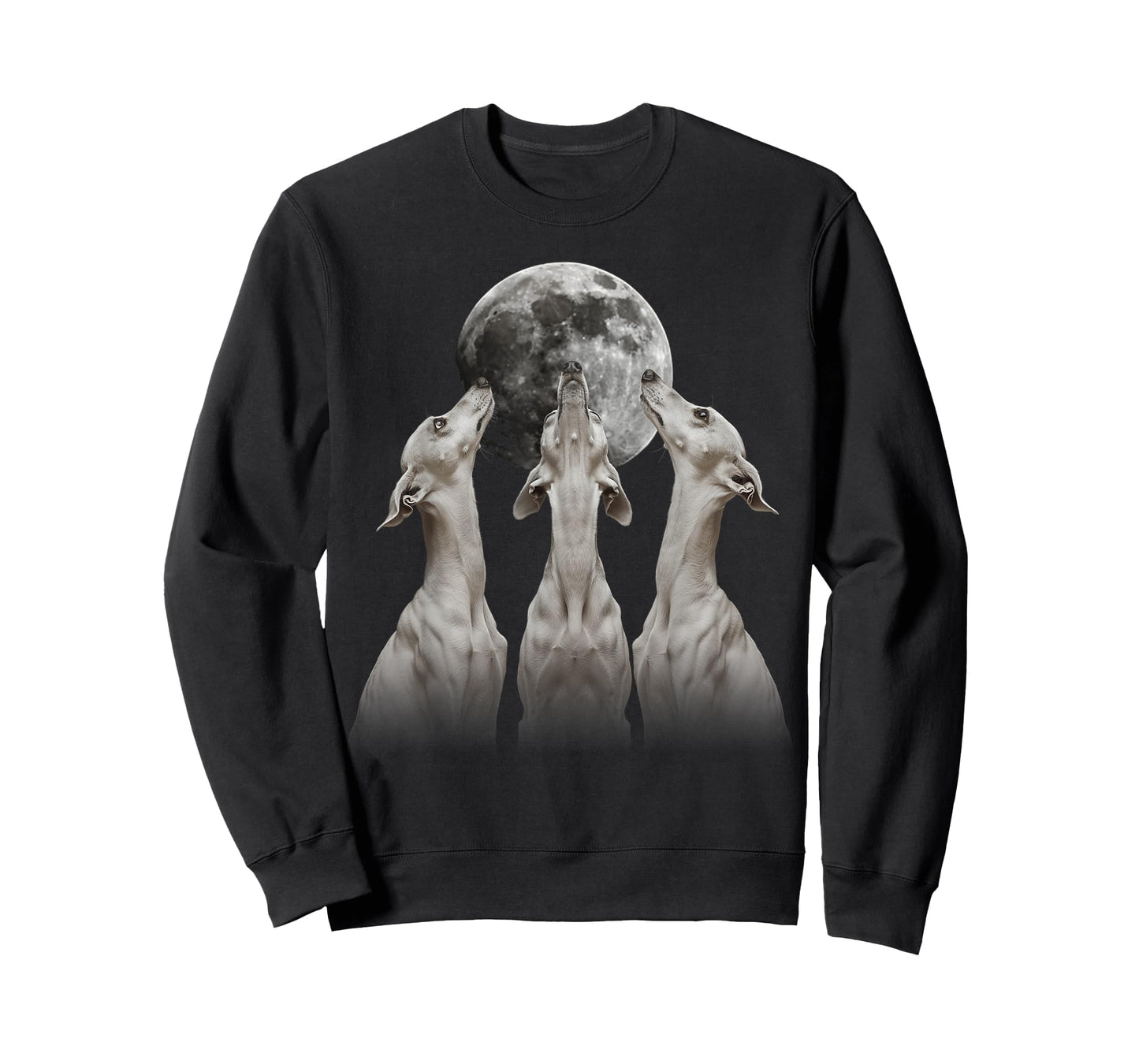 Italian Greyhound Dog Howling Moon T-Shirt
