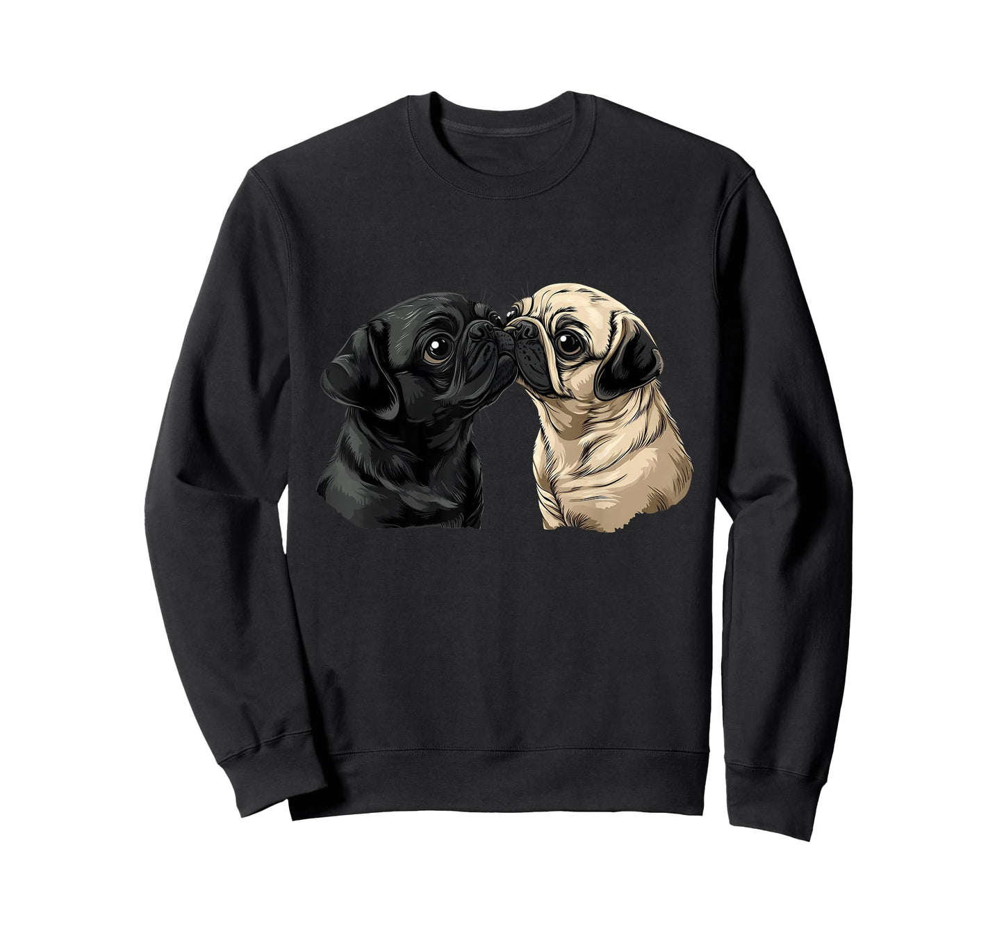 Pug Dog Face Colorful Portrait Animal Cute Pug Lover T-Shirt