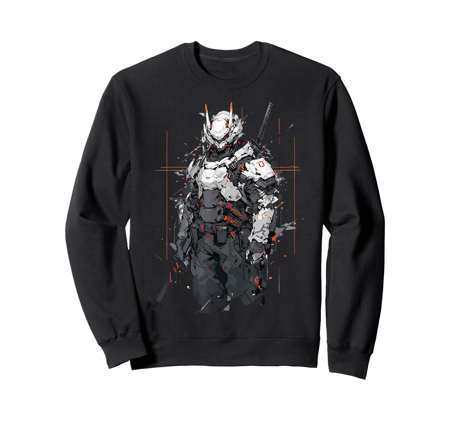 Ninja Shinobi Cyborg Warrior Robotic Anime Manga Comic Style T-Shirt