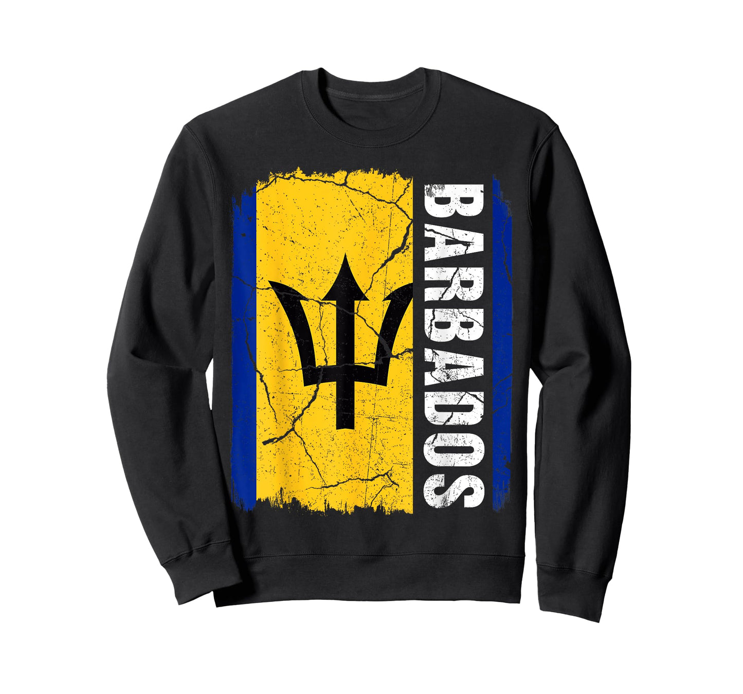 Vintage Barbadian Flag Barbados Pride Roots Heritage T-Shirt