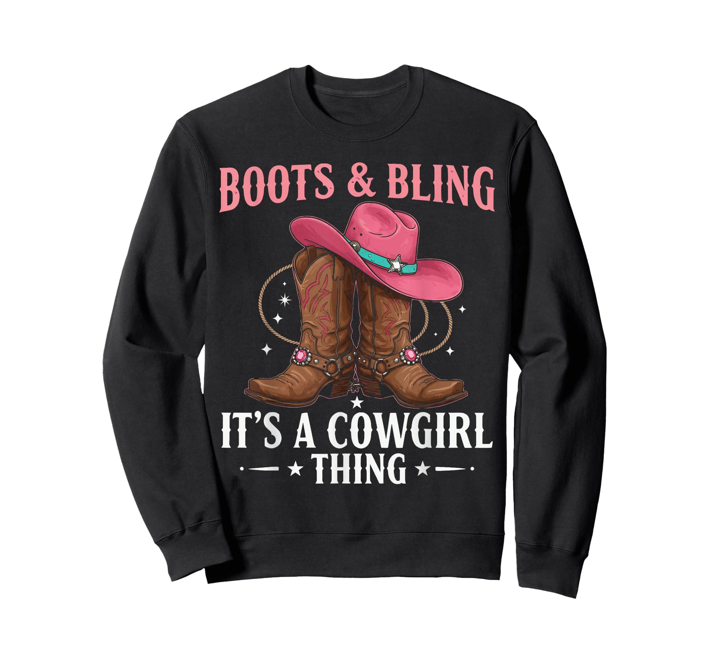 Howdy Western CountryRodeo Boots & Bling its a Cowgirl Thing T-Shirt