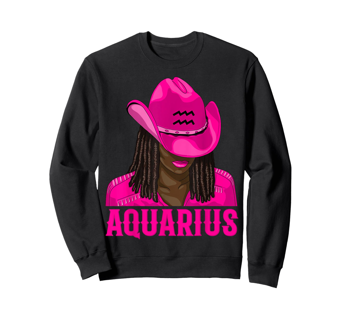 Aquarius Western Cowgirl African American Black Women T-Shirt