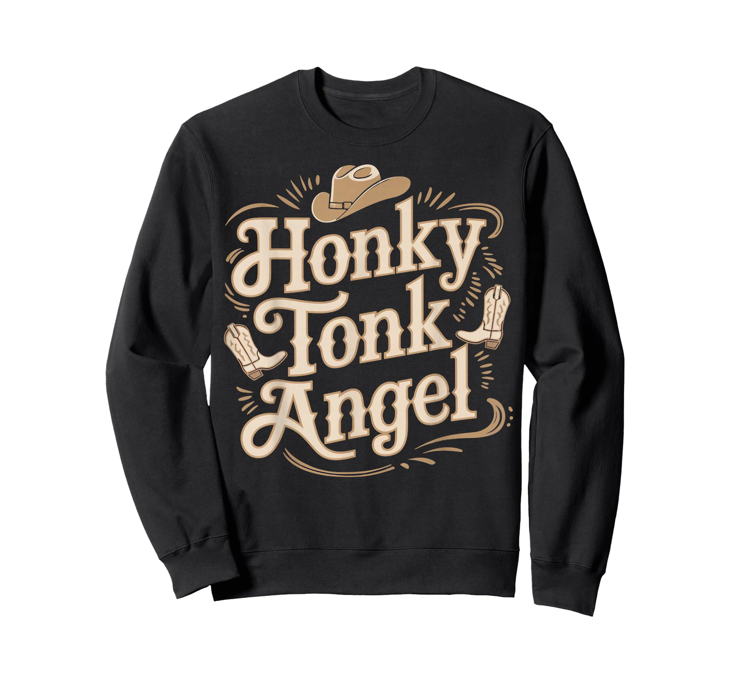 Honky Tonk Angel Western Farm Musician Honky Tonk T-Shirt