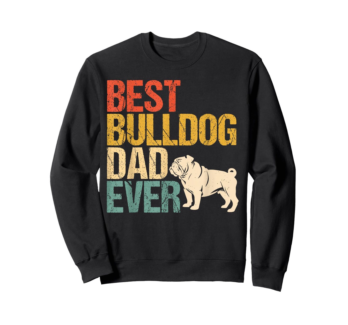Best English Bulldog dad Father's Day T-Shirt