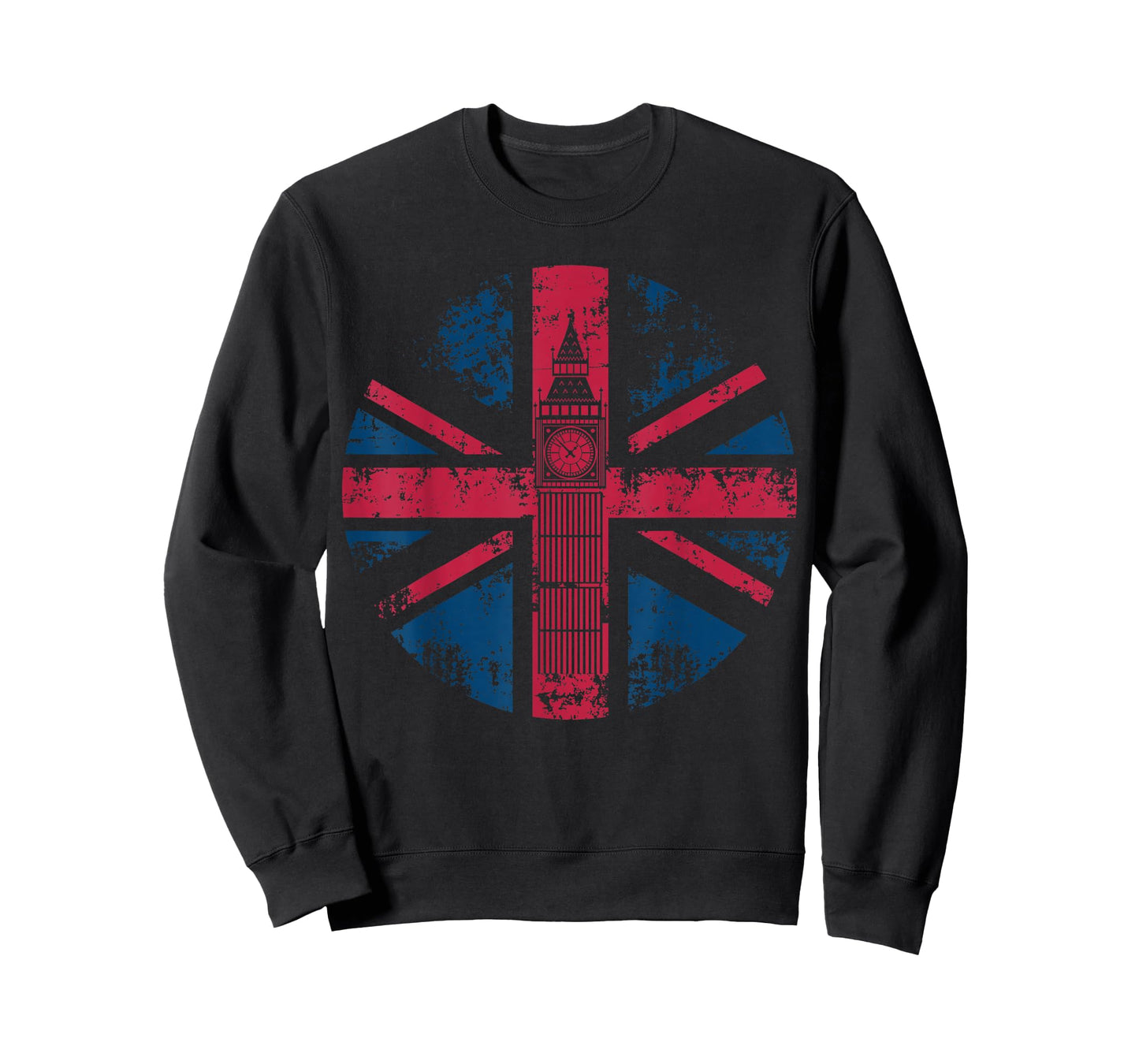 London Big Ben Union Jack Vintage UK Flag British Gift T-Shirt