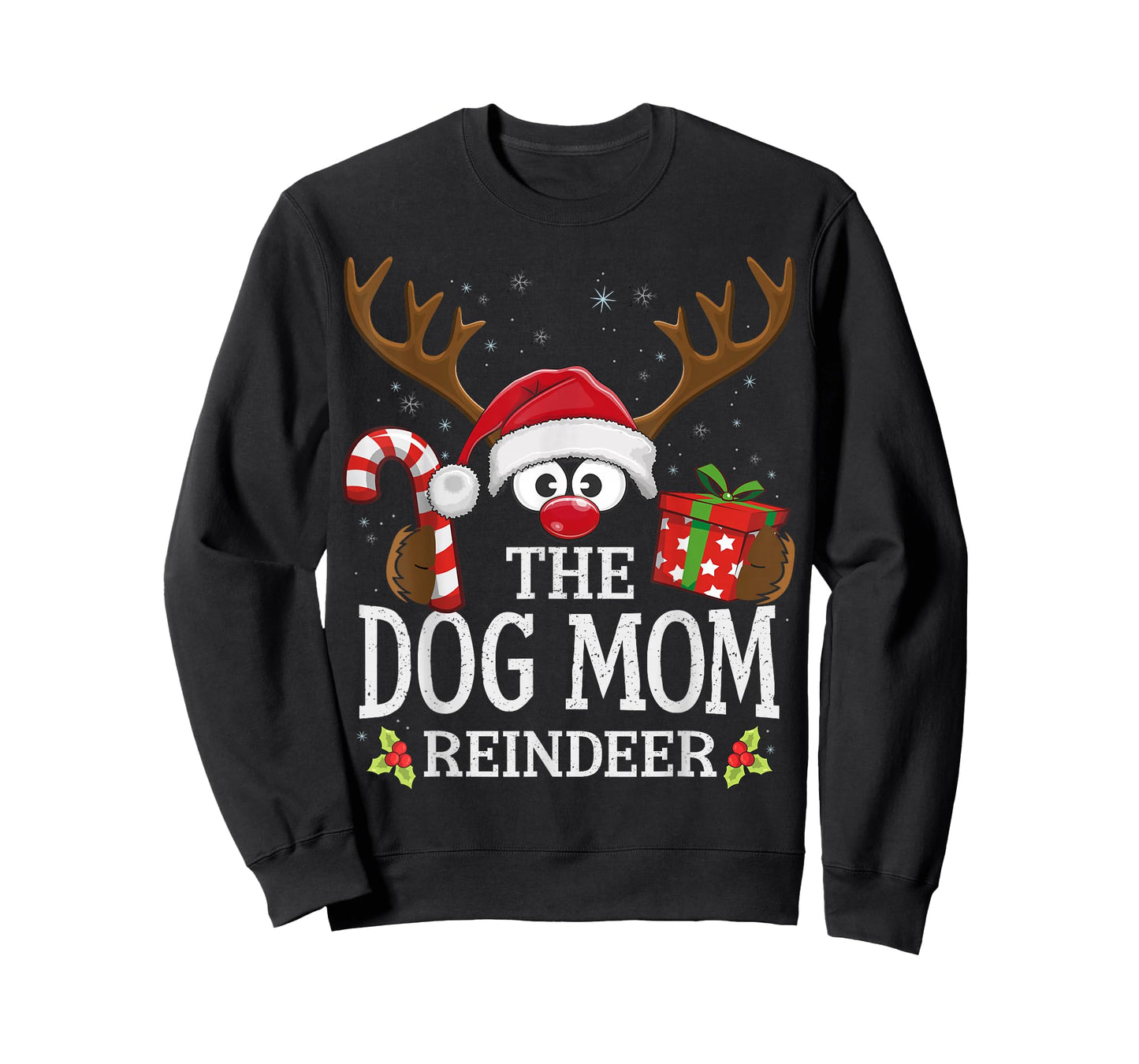 Christmas Matching The Dog Mom Reindeer Family T-Shirt for Men Women