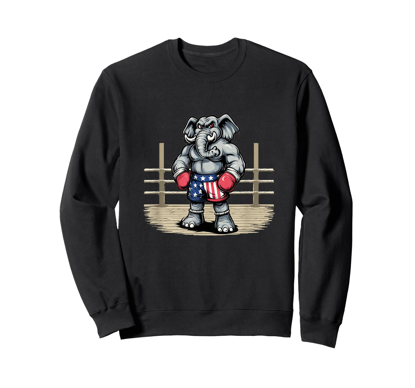 Nice US Elephant with Boxing Gloves Costume T-Shirt