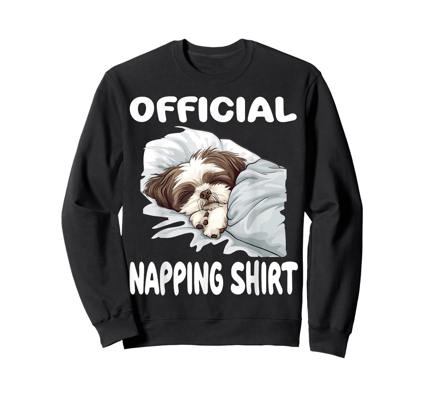 Shih Tzu Dog Official Napping shirt Pajamas Nightgown Men Women Girls Kids T-Shirt