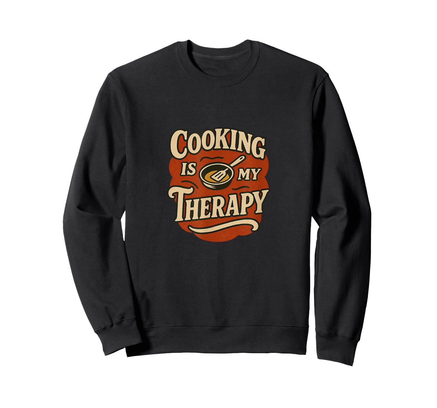 Cooking is My Therapy Colorful Kitchen Art for Food Lovers T-Shirt