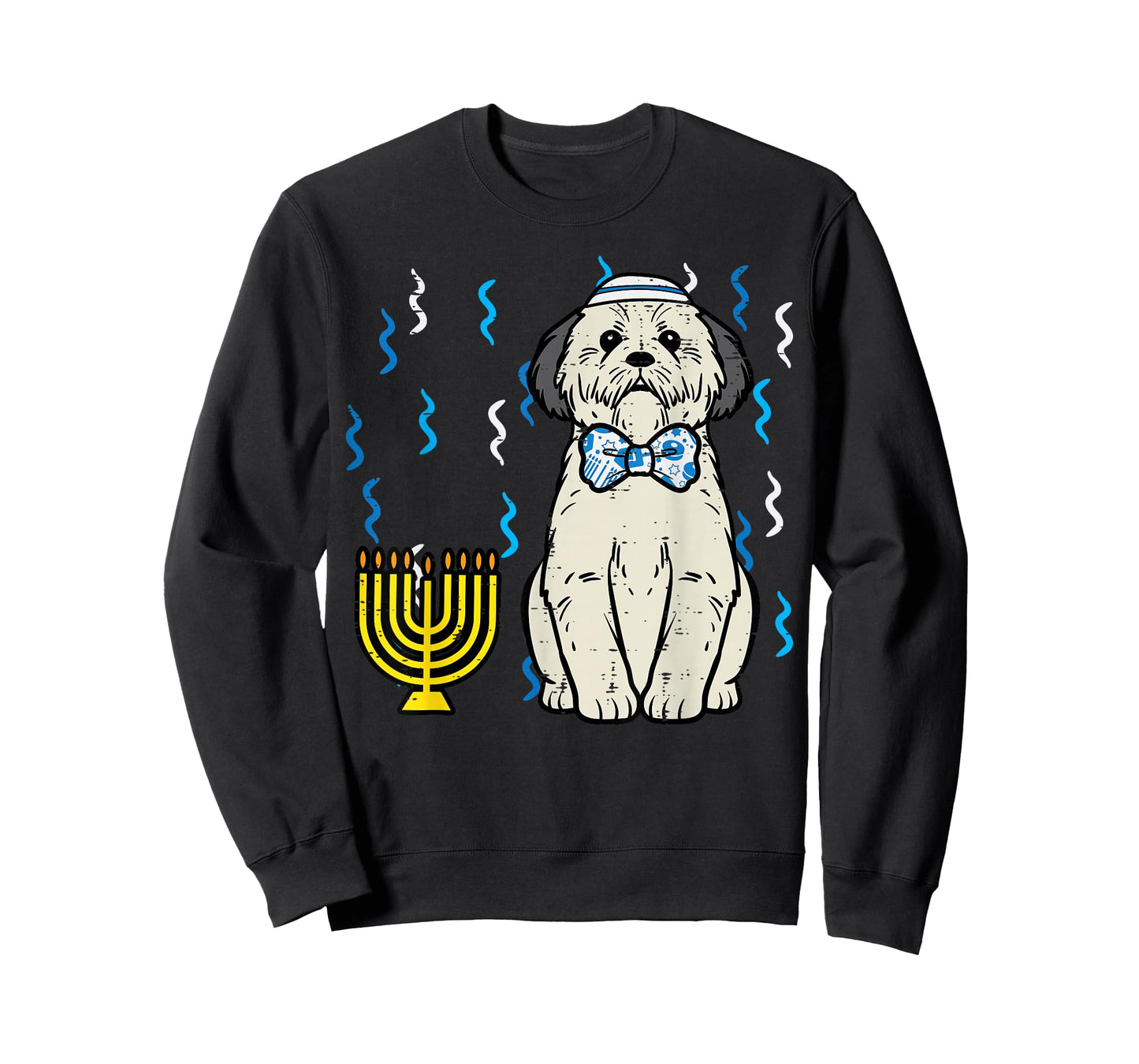 Hanukkah Dog Shih Tzu Chanukah Jewish Puppy Women Men Kids T-Shirt
