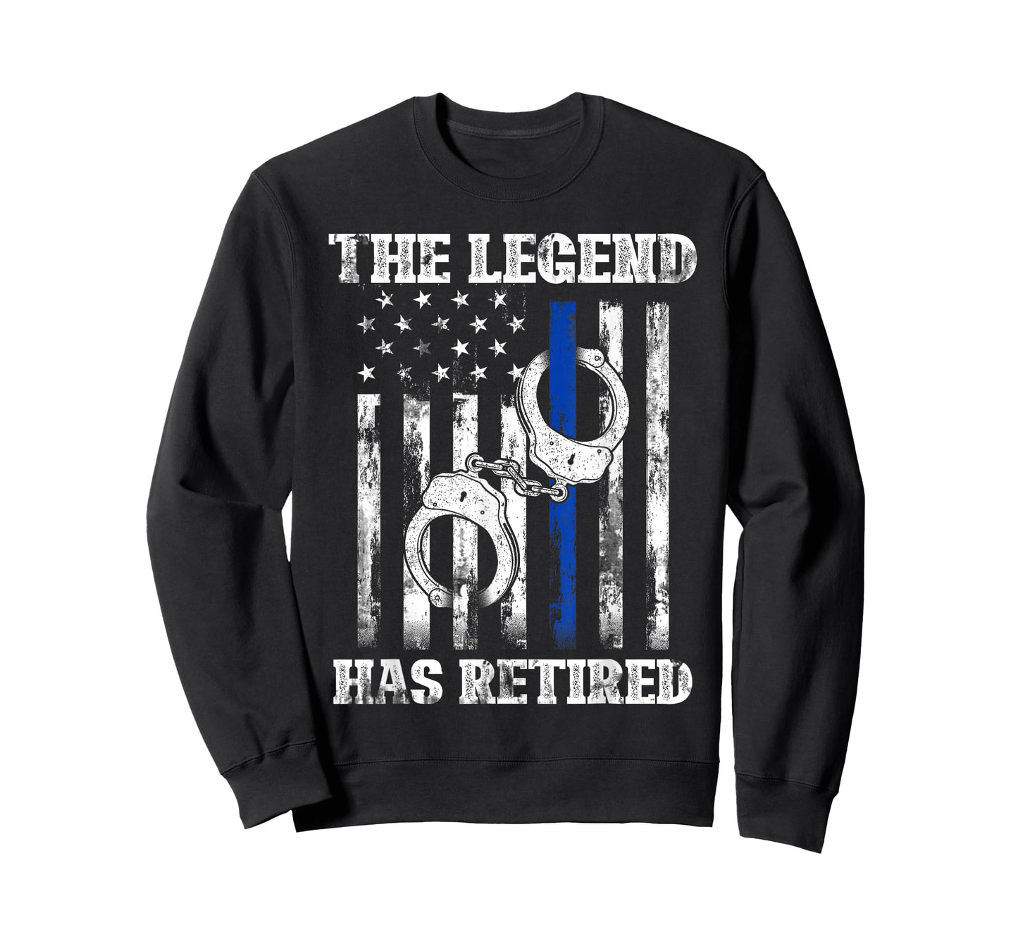 Retired Law Enforcement Officer Thin Blue Line Police T-Shirt