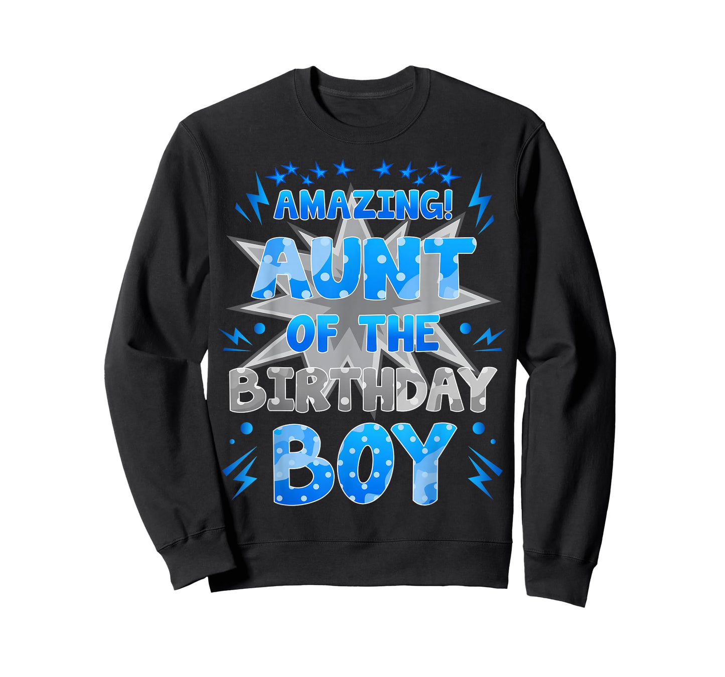 Amazing Aunt of The Birthday Boy Party Family Love T-Shirt