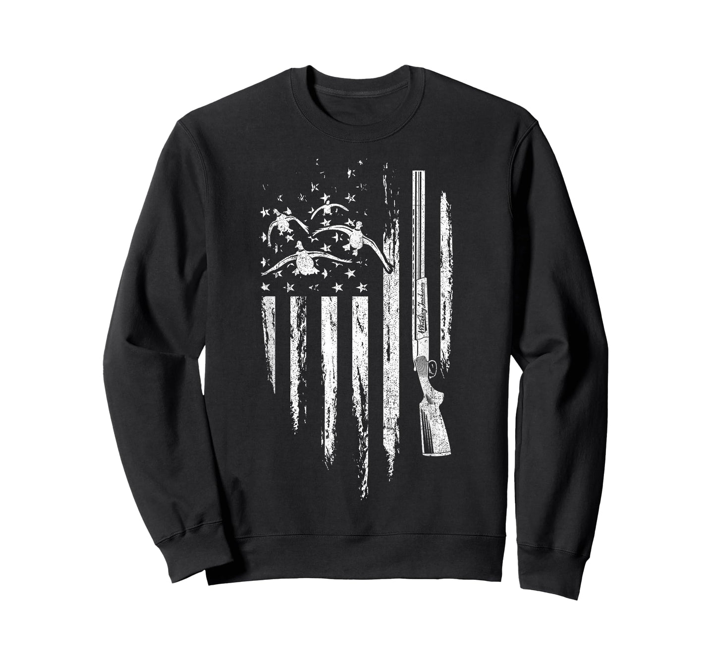 Duck Hunting American Flag Waterfowl Goose Gift For Hunter T-Shirt