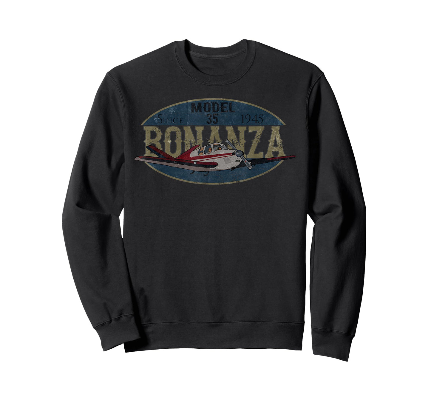 Model 35 Bonanza Since 1945 Retro Vintage Airplane T-shirt T-Shirt
