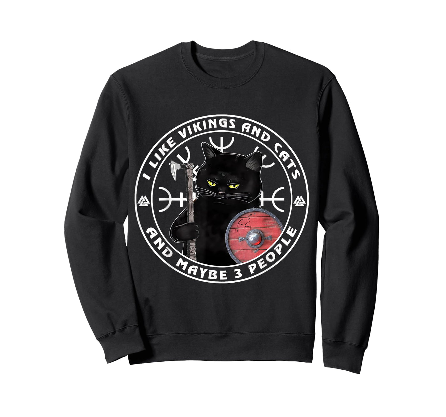 I Like Vikings And Cats And Maybe 3 People, Vikings Kitten T-Shirt
