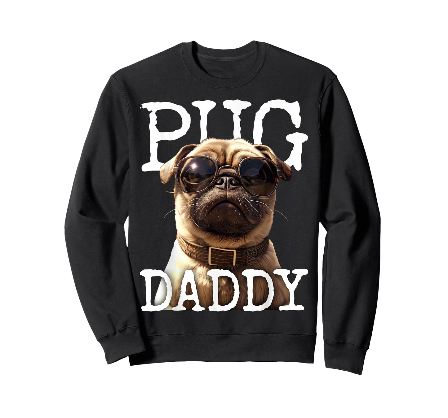 Pug Daddy Pug Dad Dog Papa Father Fathers Day Cute Pug Dad T-Shirt