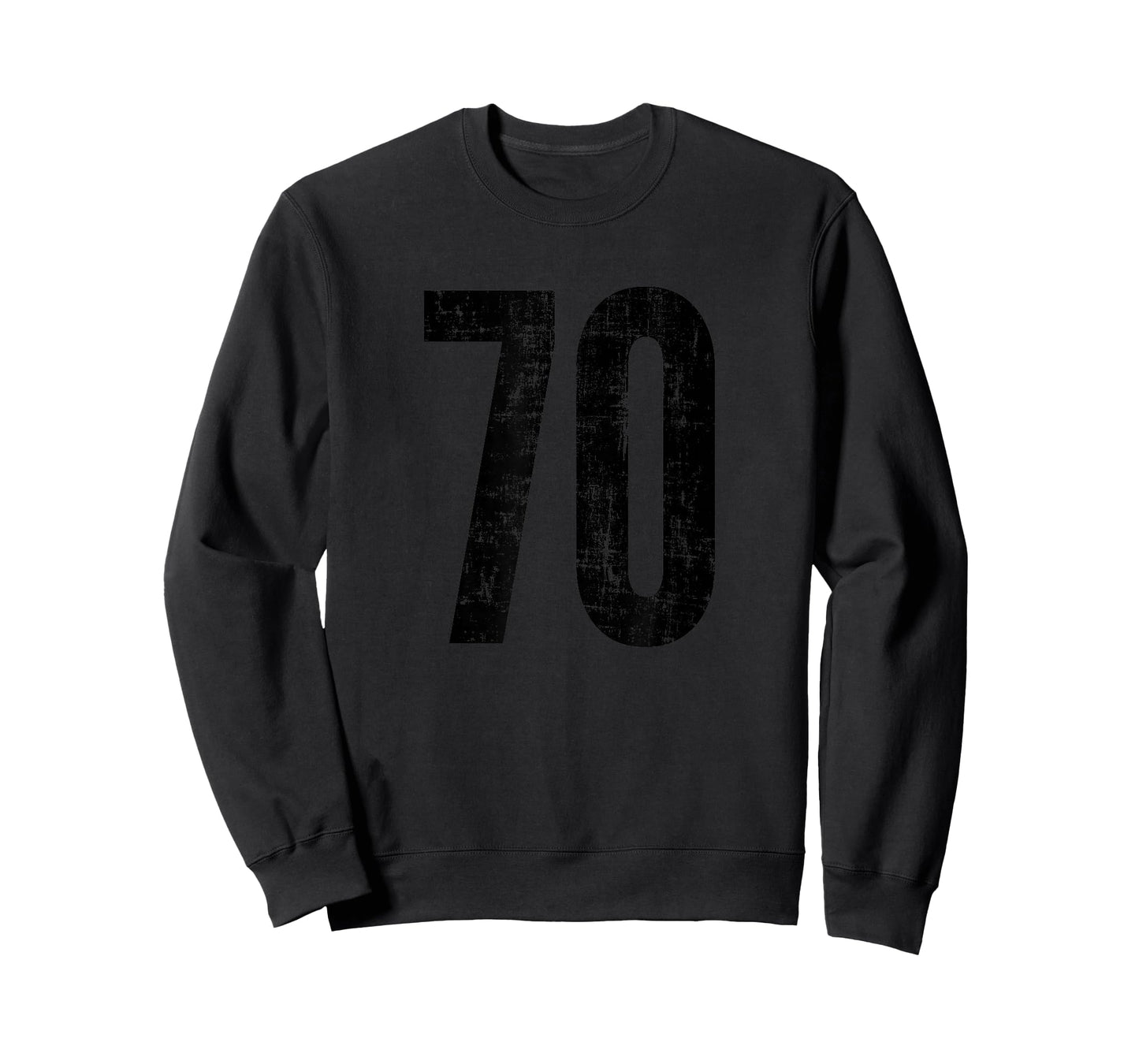 Number 70 Distressed Vintage Sport Team Practice Training T-Shirt