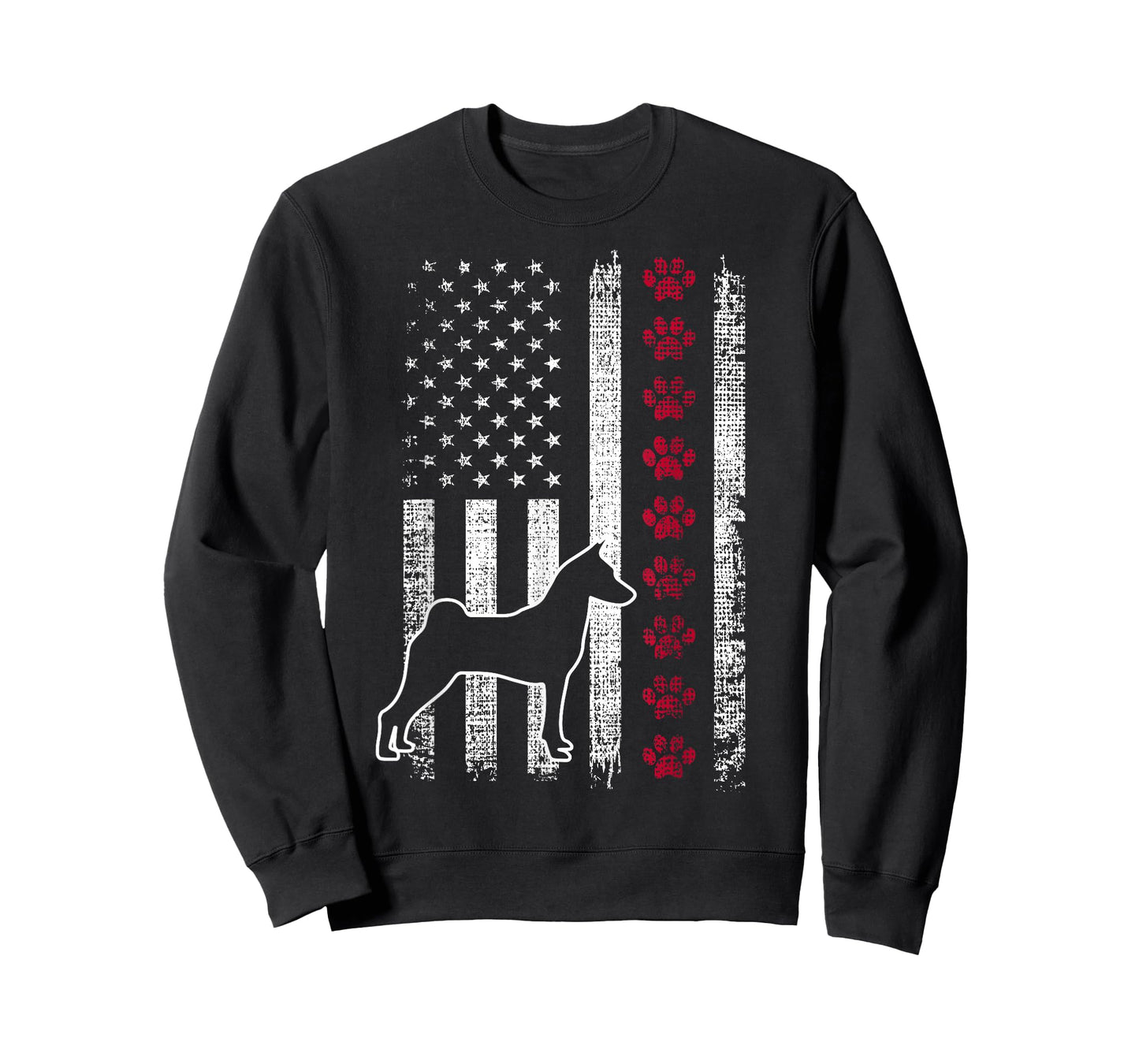 Vintage Retro USA Patriotic American Flag Basenji T-Shirt
