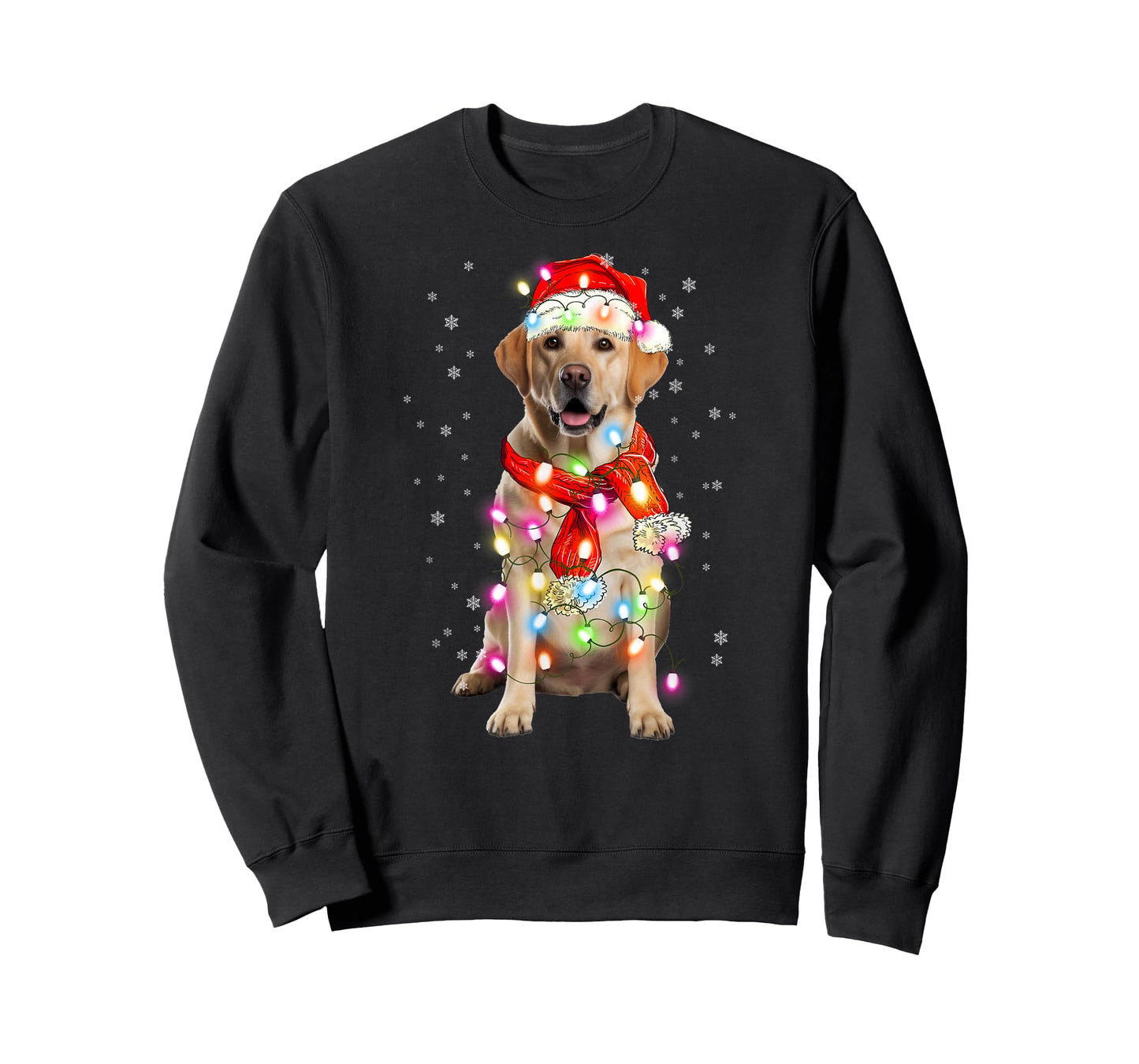 Labrador Retriever Dog Santa Clause Hat Xmas Christmas T-Shirt