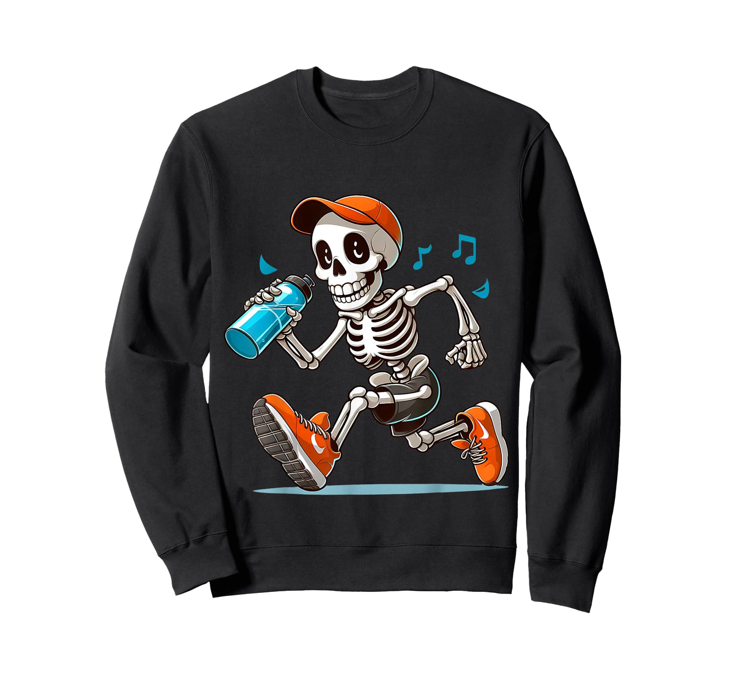 Running Skeleton Halloween Costume Spooky Runners Lover T-Shirt