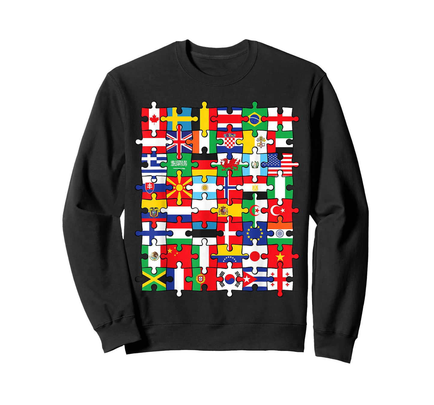 Flags of Countries of the World international flag puzzle T-Shirt