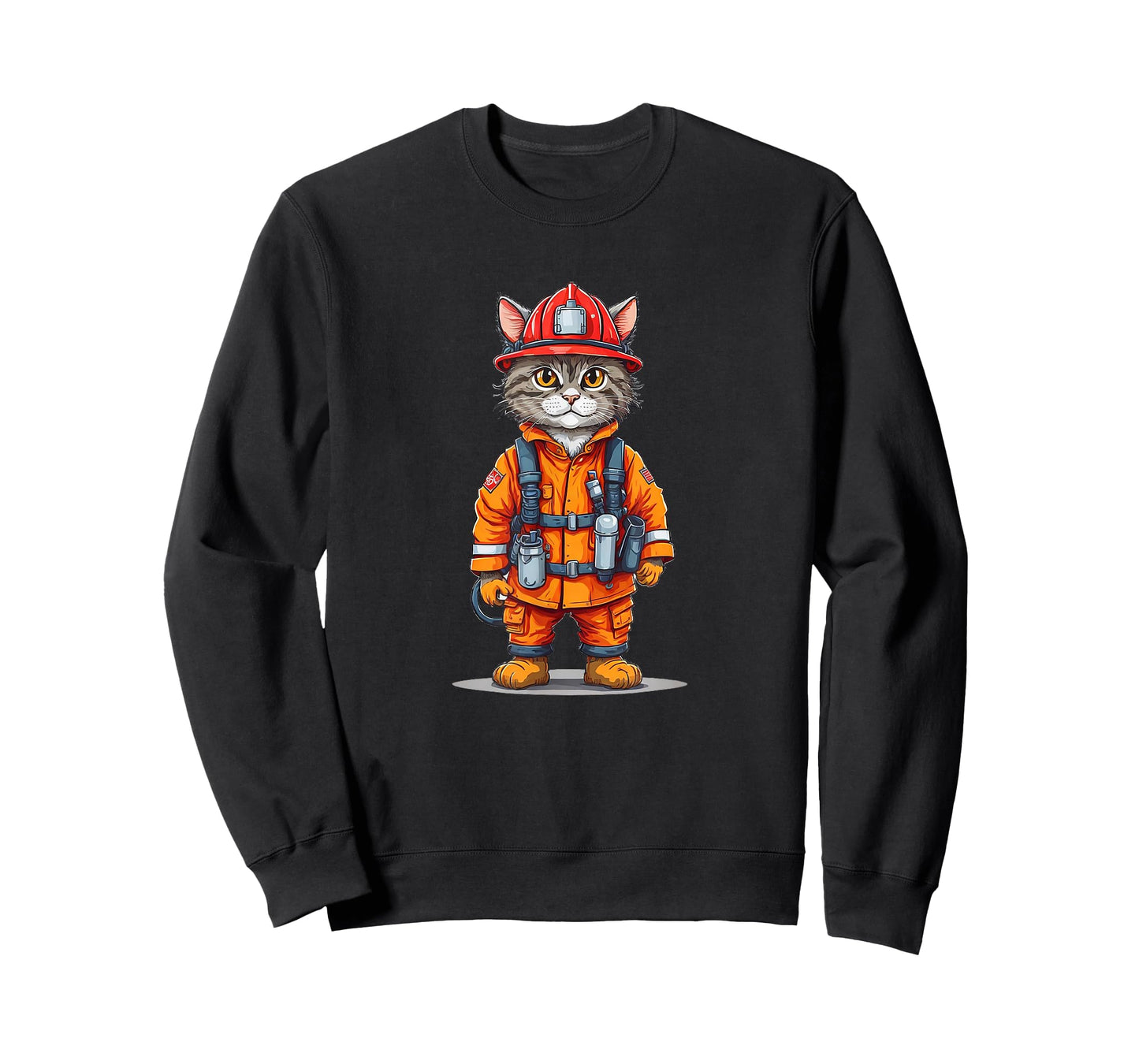 Fire Fighter Cat T-Shirt
