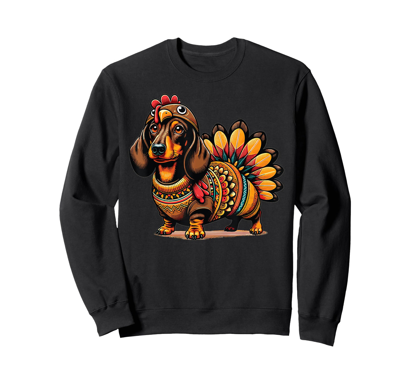 Doxie Dachshund Dog Turkey Costume Women Men Kids Toddler T-Shirt