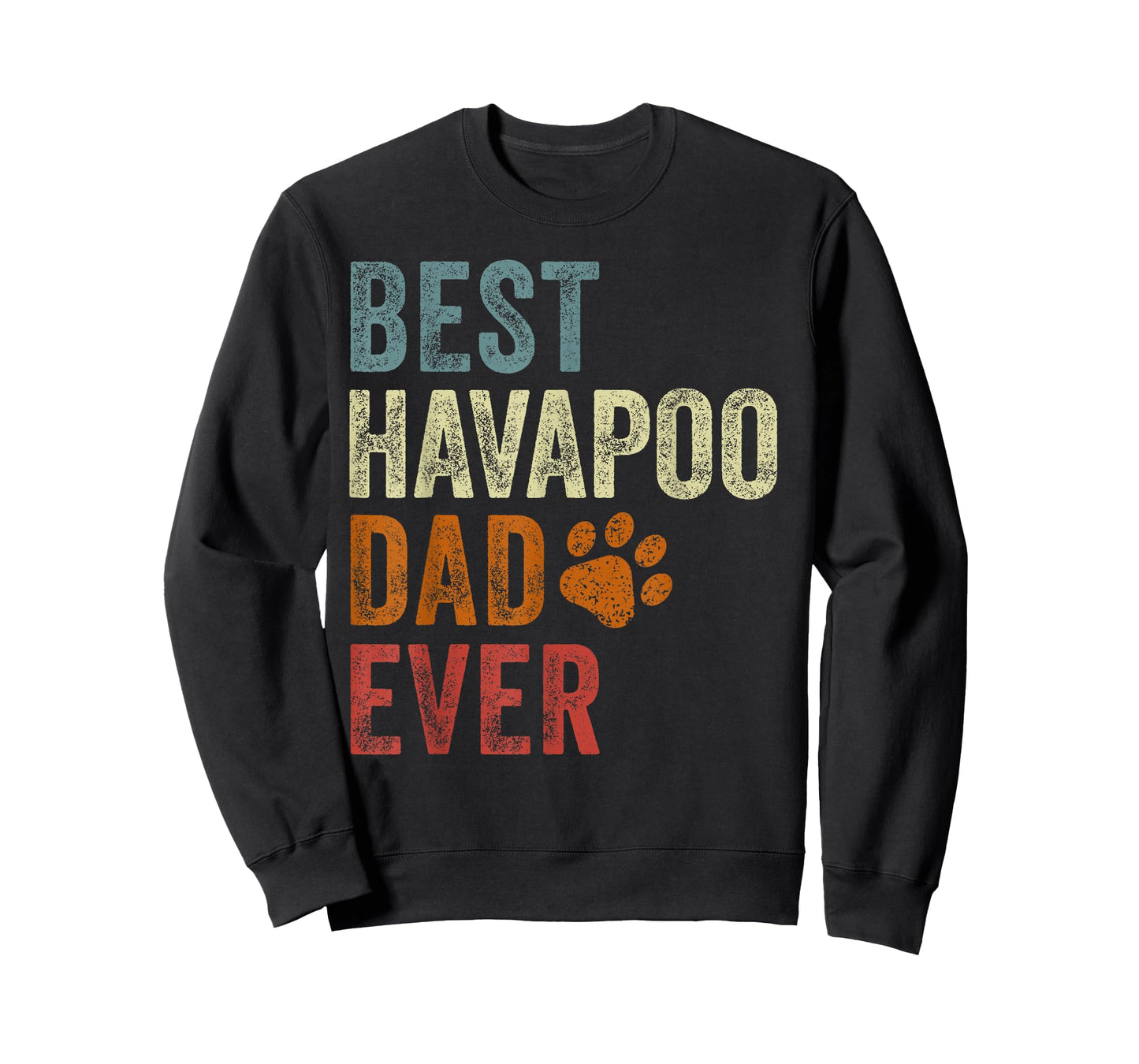Retro Best Havapoo Dad Ever Havapoo Papa Father's Day T-Shirt