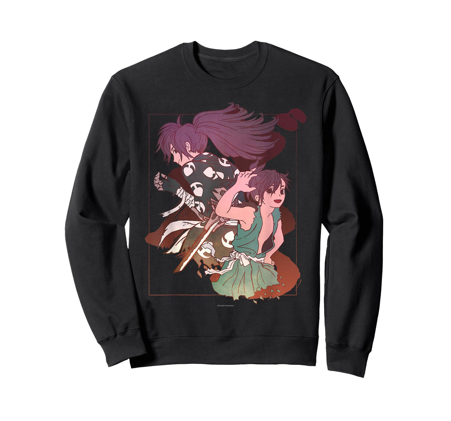 Tezuka Osamu World Dororo Anime T-Shirt, Women's, Black, Small, Short Sleeve, Classic Fit, Pull On, Round Collar, Modern Cartoon, Art, Birthday, Unique Graphic Design