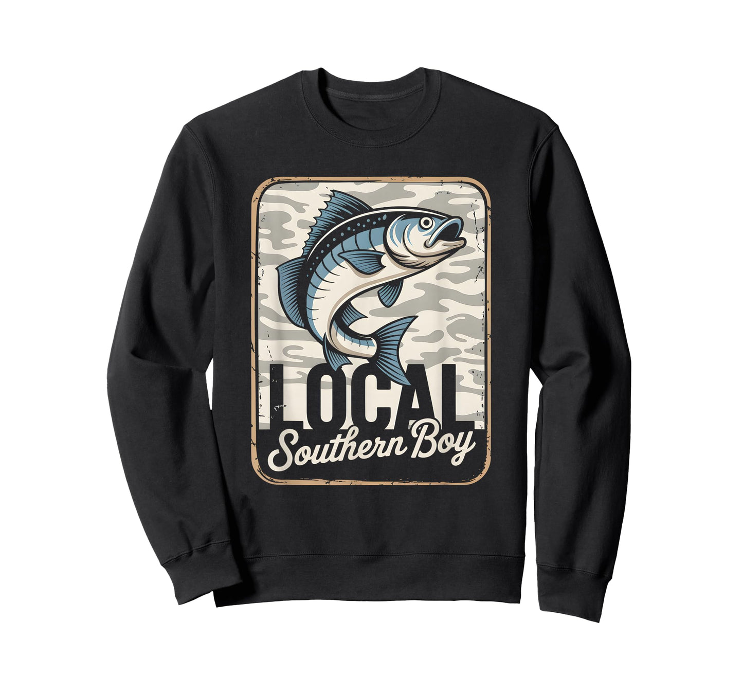 Local Southern Boy Fishing Camouflage Outdoors T-Shirt